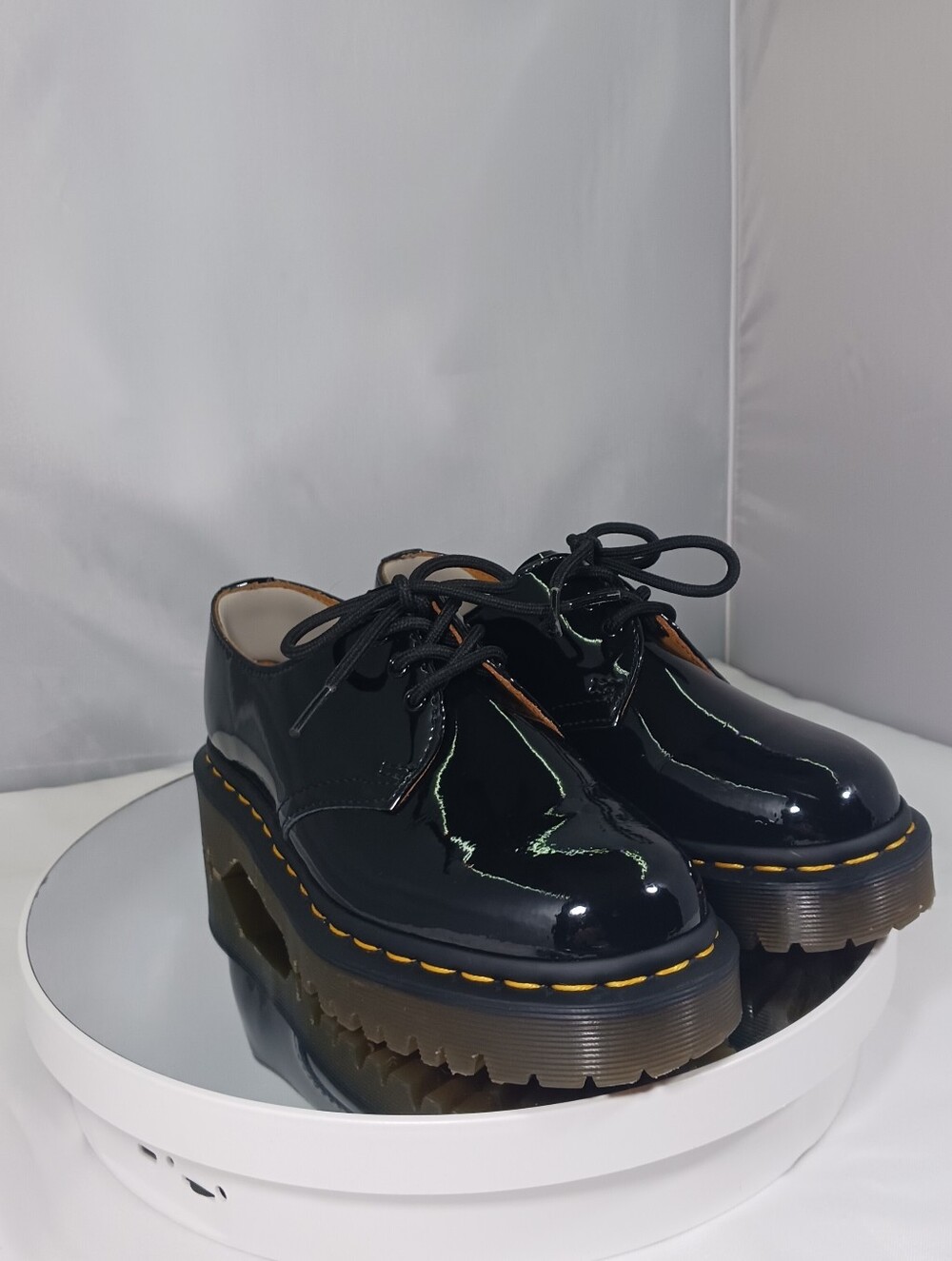 Dr. Martens 1461 Bex Platform Patent Leather Oxfirds Men's 5 - Picture 14 of 14